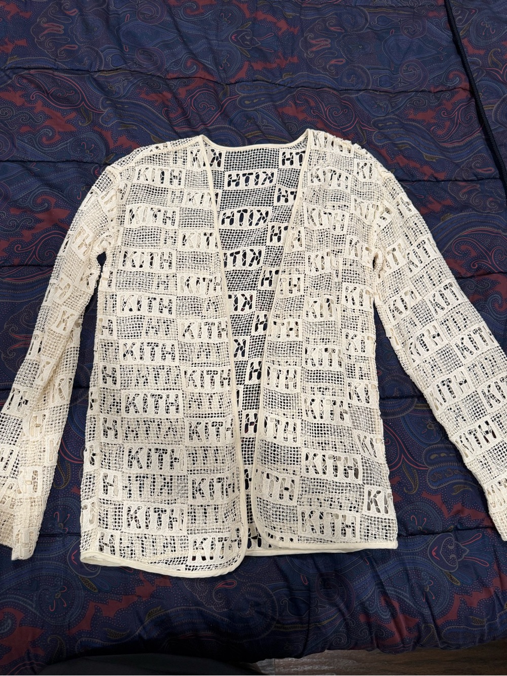 Kith Women Ethan Logo Lace Cardigan